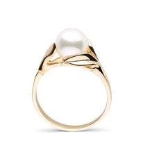 Blossom Collection Akoya Pearl Ring white gold front