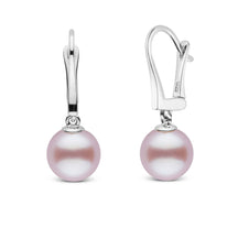 Classic Collection Lavender Freshadama Freshwater 9.0-10.0 mm Pearl Dangle Earrings rose gold