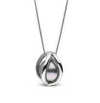 Embrace Collection 9.0-10.0 mm Tahitian Pearl Pendant White Gold on model