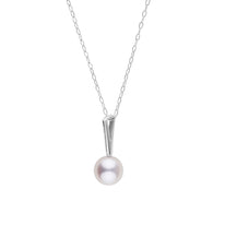 Petite Bar Collection 6.5-7.0 mm Freshadama Pearl Pendant Yellow Gold Front View
