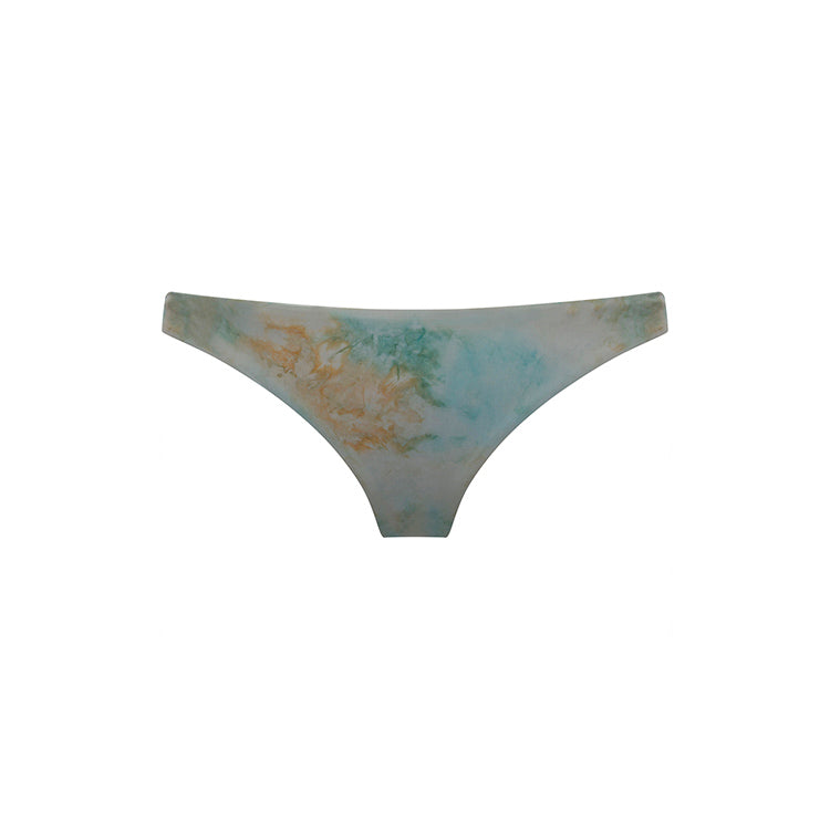 Tie Dye Lost: The Mid-Rise Thong Bikini Bottom