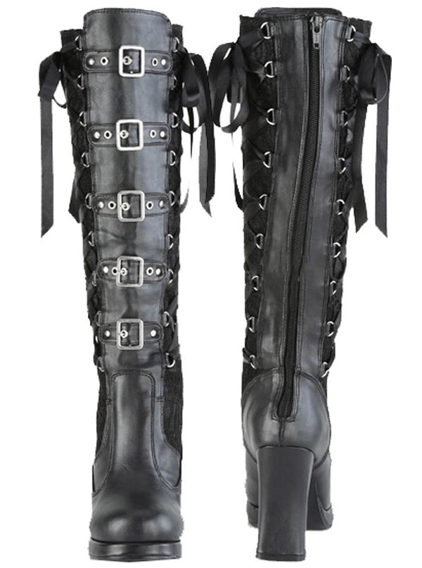 demonia knee high boots