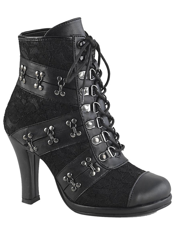 lace up front ankle boots