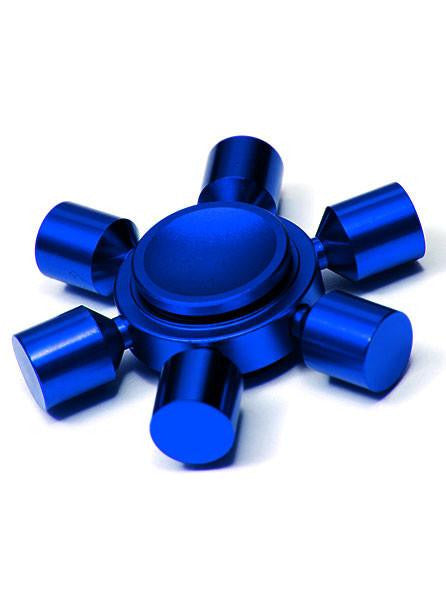 blue metal fidget spinner