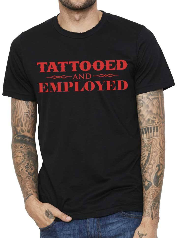 Mens Tattooed And Employed By Steadfast Brand Red Inked Shop 2887