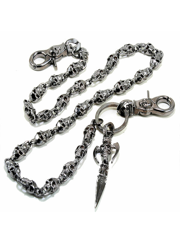 Wallet Chain, Road Warrior - Skulls Wallet Chain