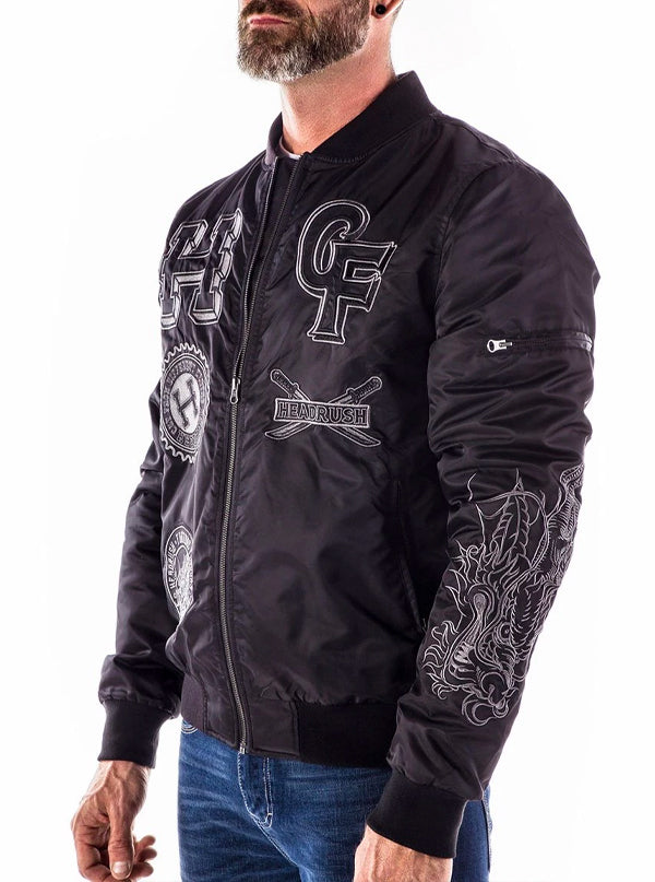 Men's Bring The Ruckus Bomber Jacket by Headrush Brand | Inked Shop