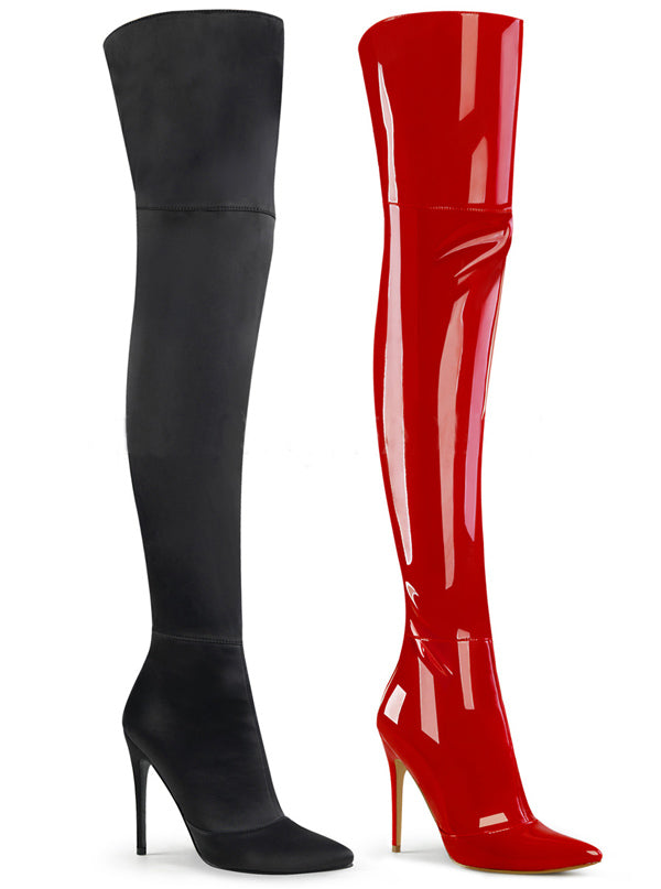 pleaser knee high boots