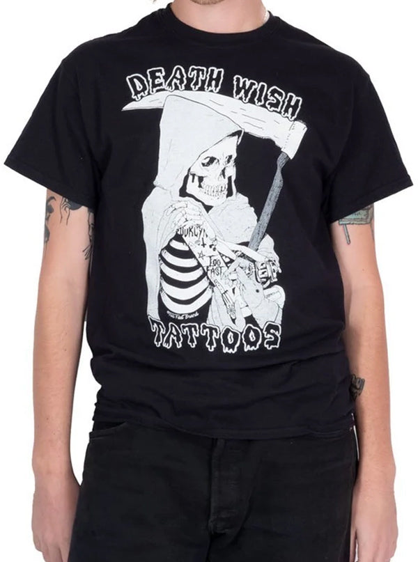 Men's Death Wish Tattoos Tee by Too Fast | Inked Shop