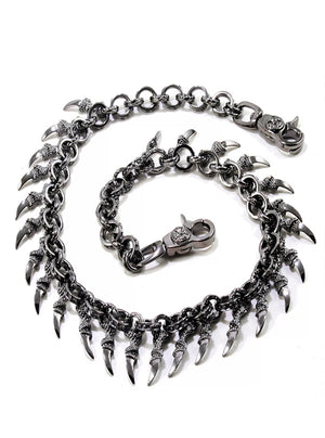Men's Medieval Dragon Claw Wallet Chain by Wicked Steel | Inked Shop