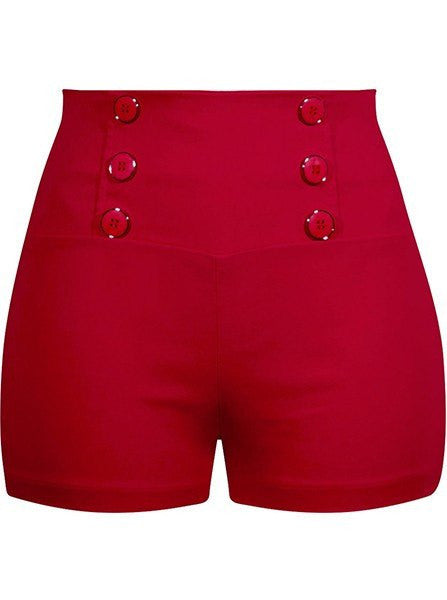 red women shorts