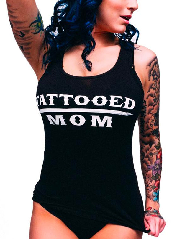 Womens Tattooed Mom Tank By Steadfast Brand Black Inked Shop 