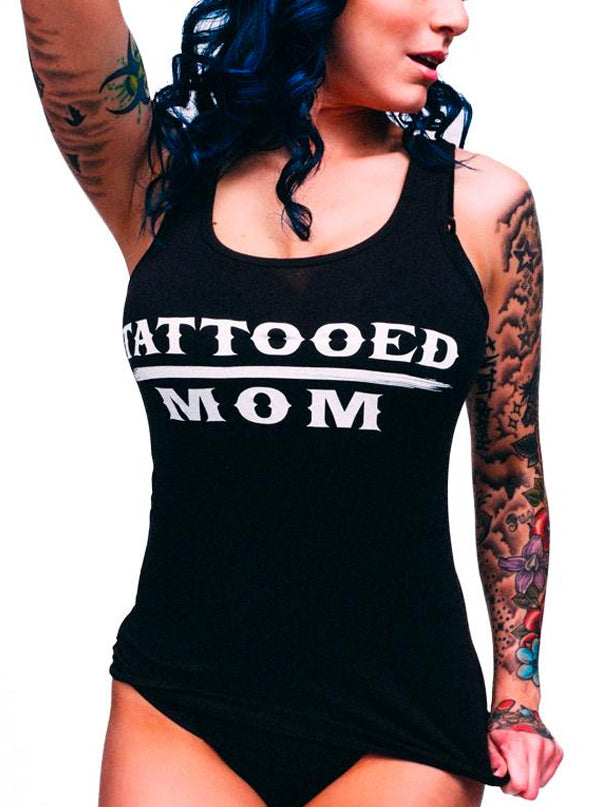 Womens Tattooed Mom Tank By Steadfast Brand Black Inked Shop
