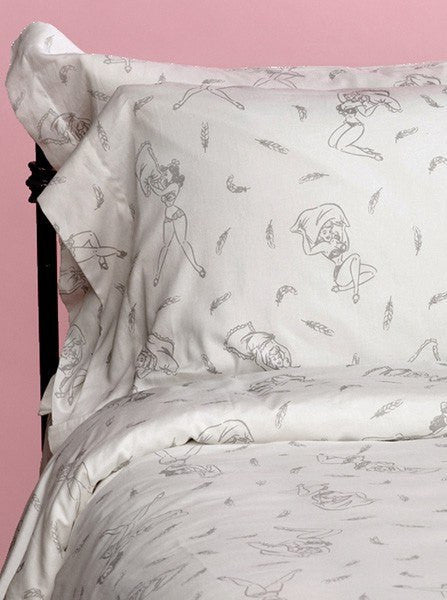 Pillow Fight Duvet Covers By Sin In Linen Inked Shop