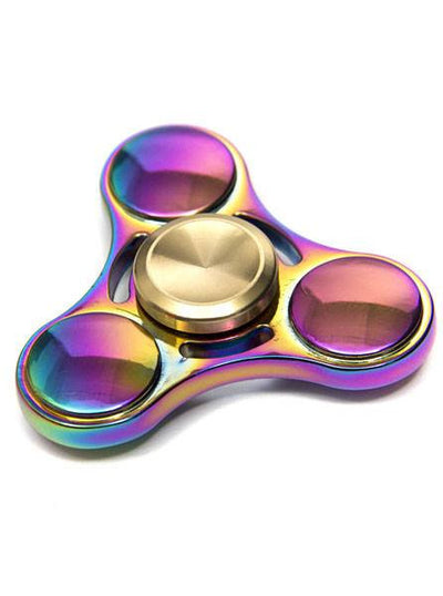 rainbow metallic fidget spinner