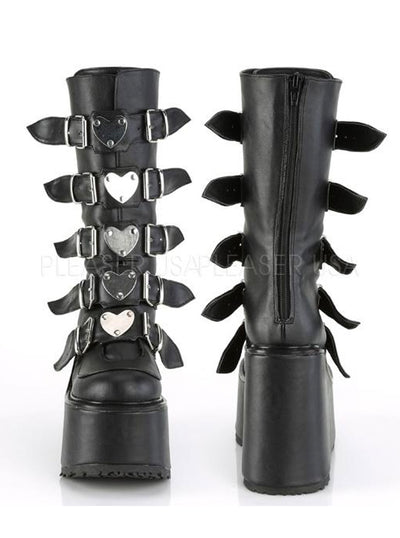 demonia black platform boots