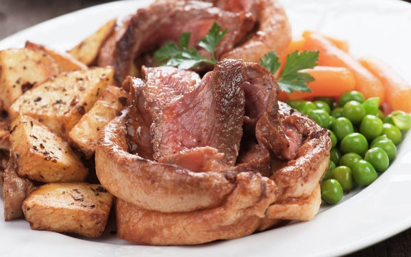 Yorkshire pudding with roast beef