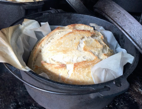 Rustic Dutch Oven Bread Baked on the Grill - 1840 Farm