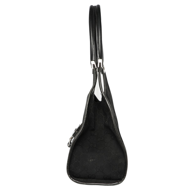 Vintage Gucci GG Logo Mini Denim Leather Y2K Black Shoulder Bag – Mint  Market