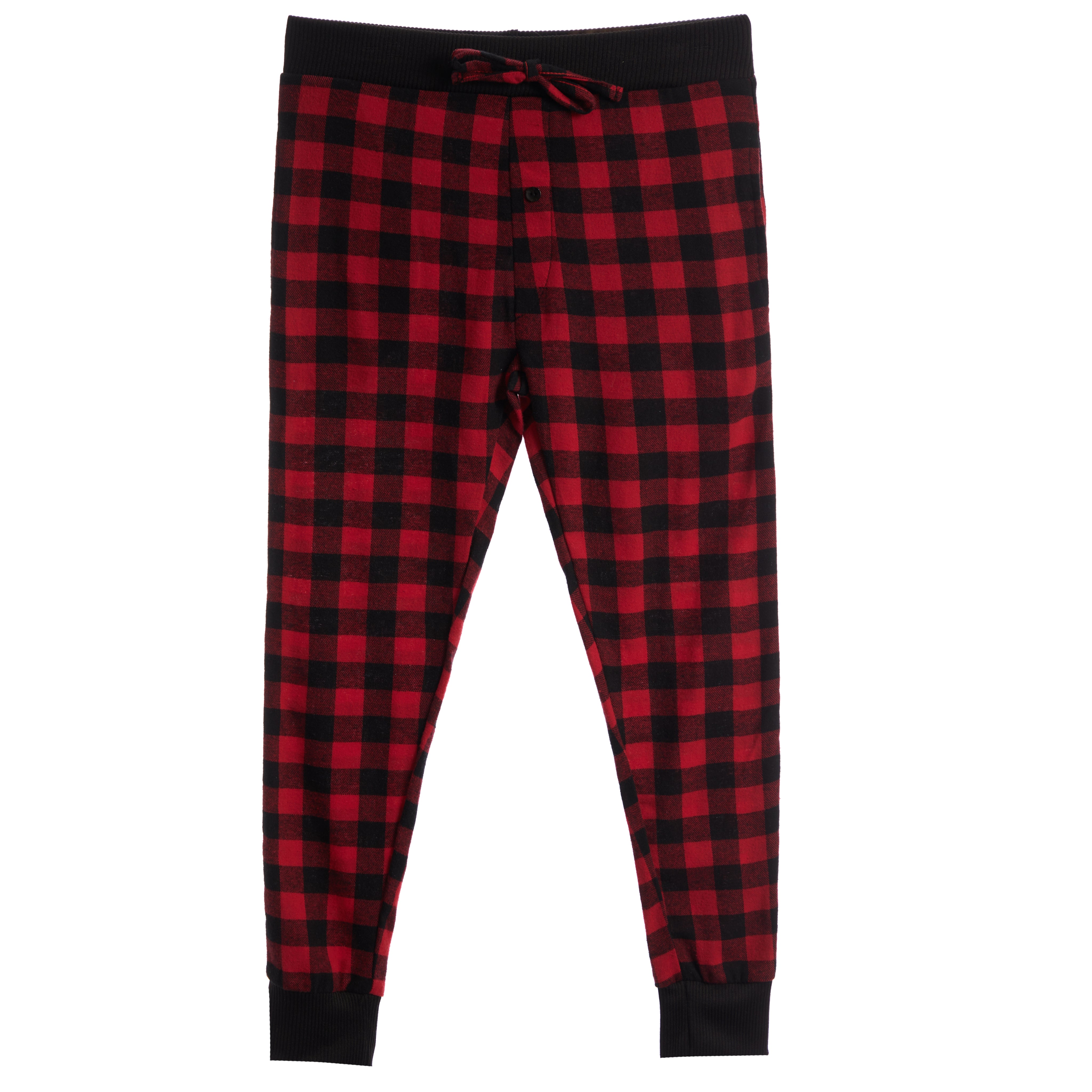 Check Flannel Jogger