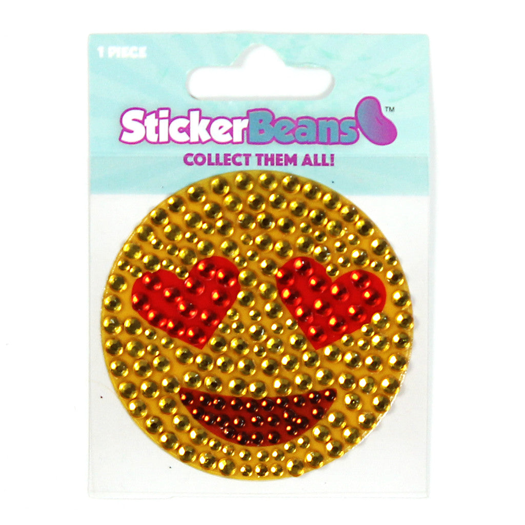 Smiley Heart Eyes Sticker Beans Denny Kids Clothing Trendy Clothes