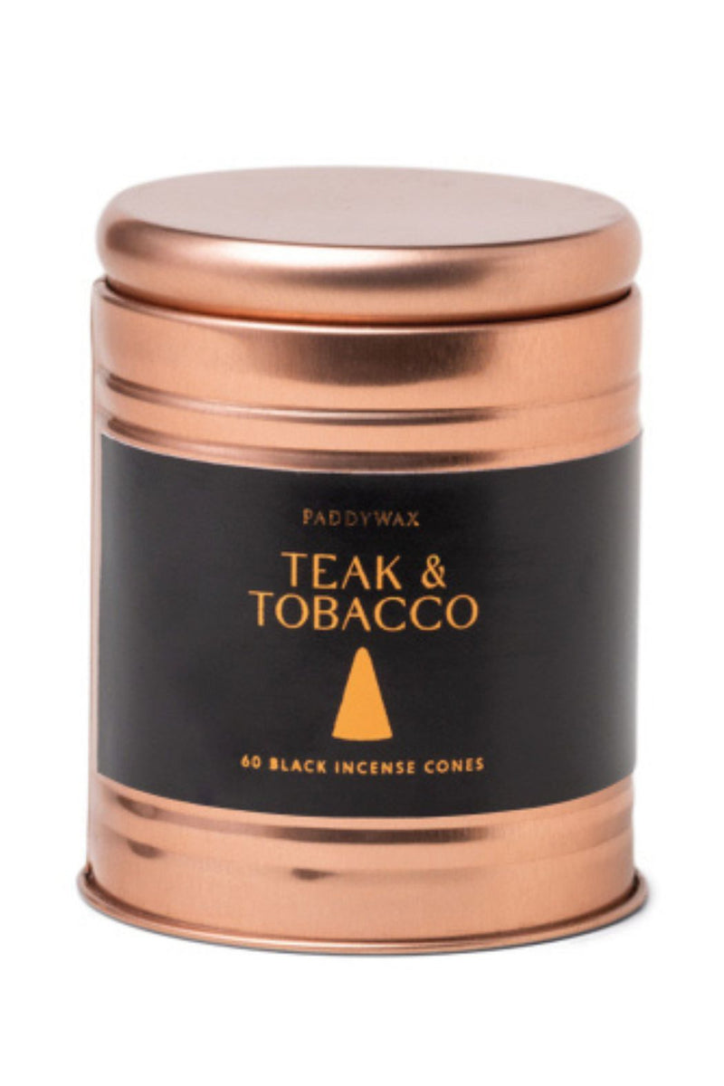 Paddywax Incense Cones w/ Copper Vessel - Teak + Tobacco