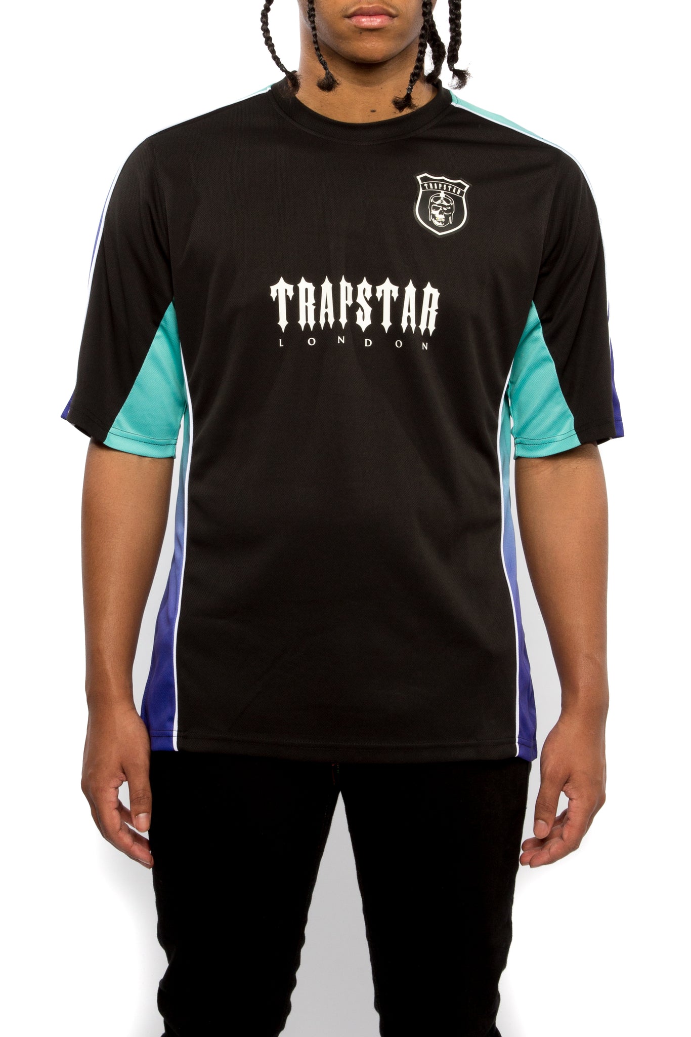 Trapstar S/S Football Top - Black 