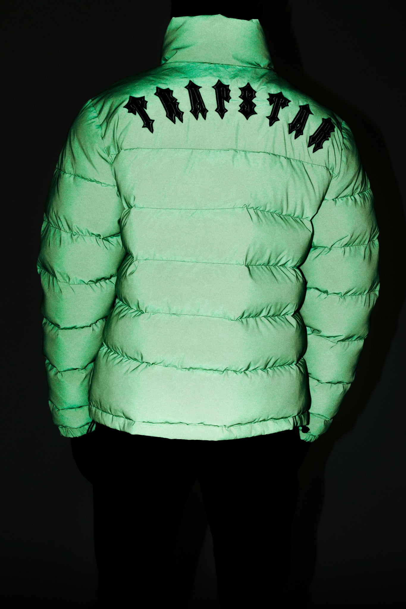 Mens Irongate Quilted Slim Fit Jacket - Reflective Neon Green