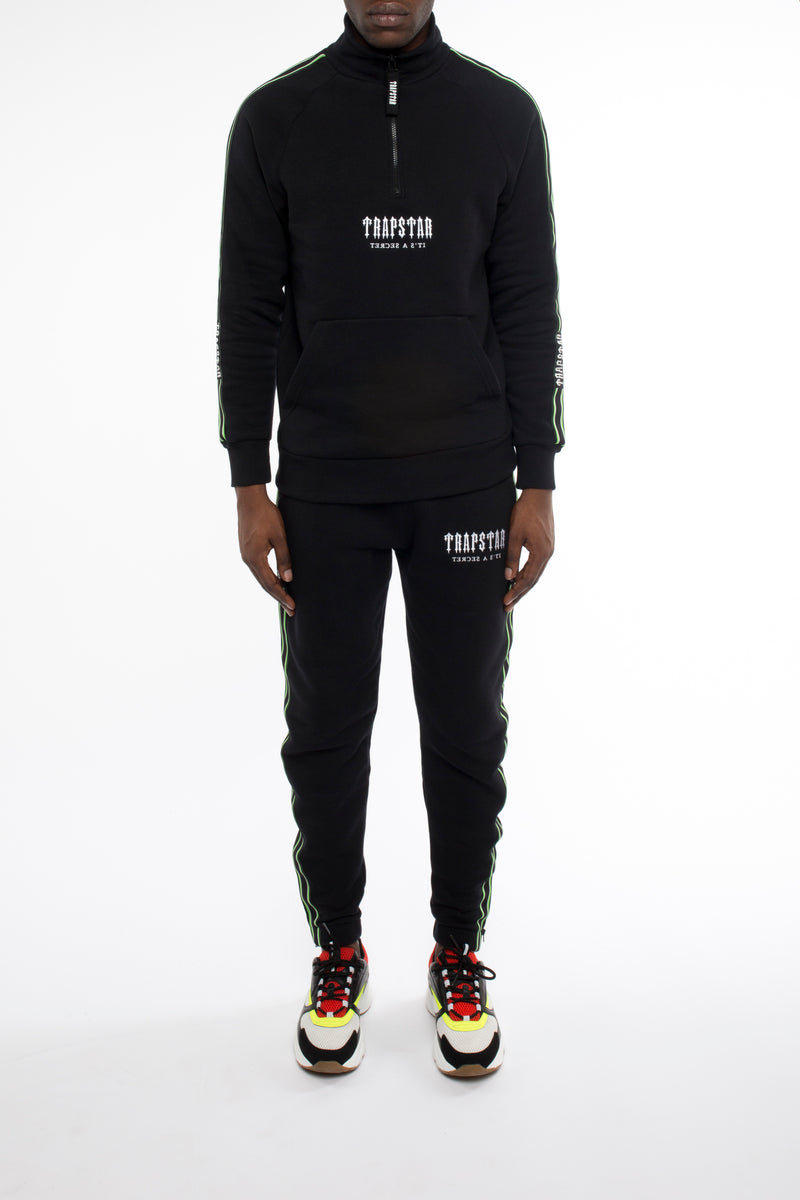 Decoded Tape Tracksuit - Black/Neon Green – Trapstar London