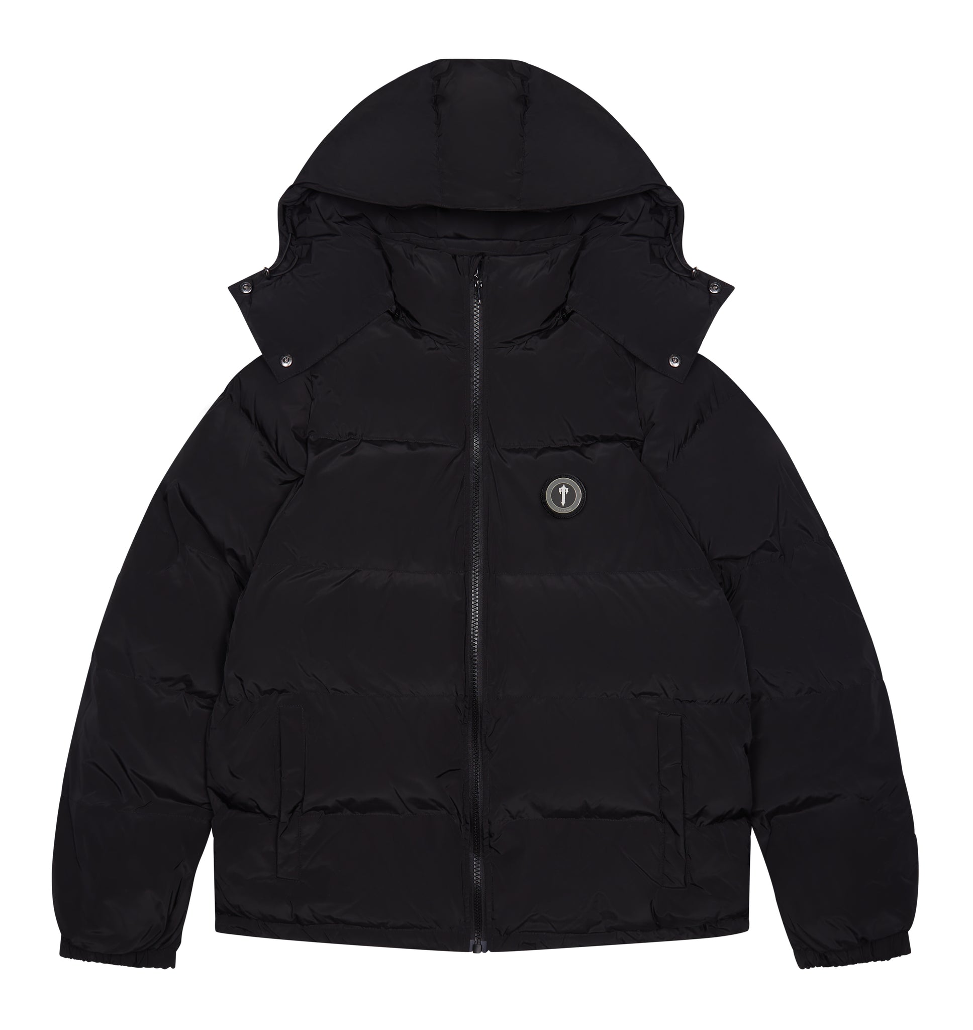 Irongate Detachable Hooded Puffer Jacket - Black – Trapstar London