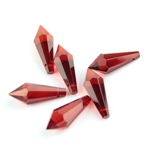 Red Crystal Icicle Prisms-ToShay.org
