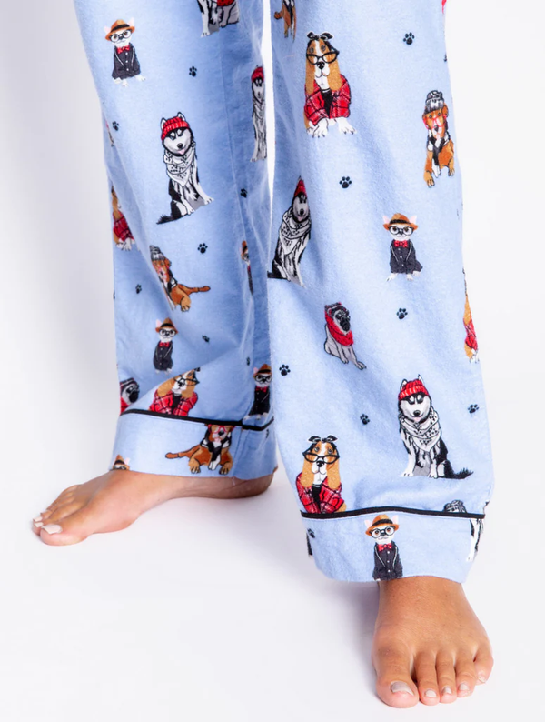 Hippie Dog Flannel PJ Set – Life's Little Pleasures Boutique