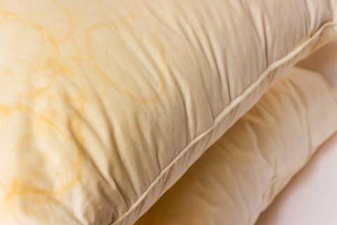 dirty pillows that need to be replaced