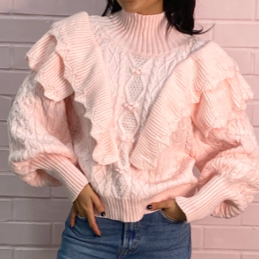 ruffle knit