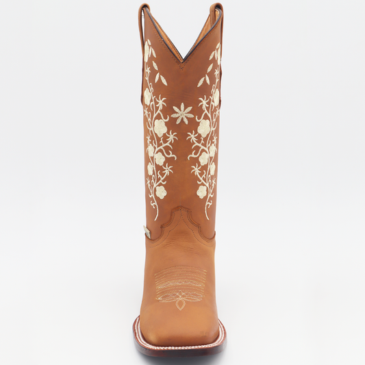 Sunflower Genuine Leather Western Cowgirl Boots Snip Toe Girasol Botas –  Cuero Loco