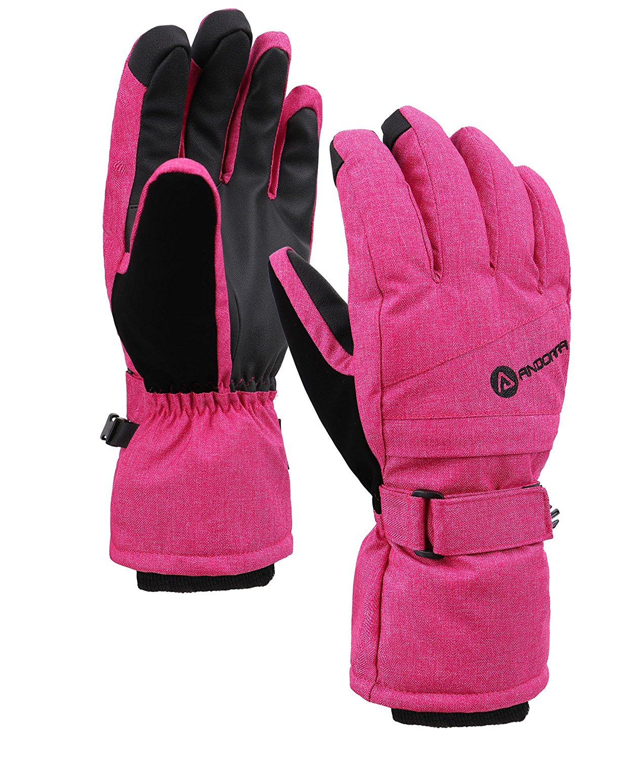 womens pink ski mittens