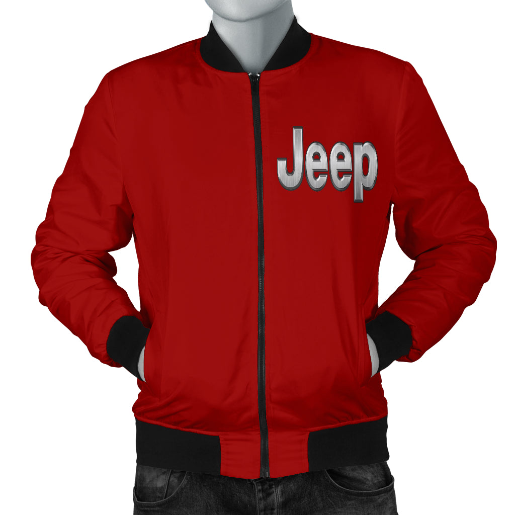 Jeep Men's Bomber Jacket Red – My Car My Rules