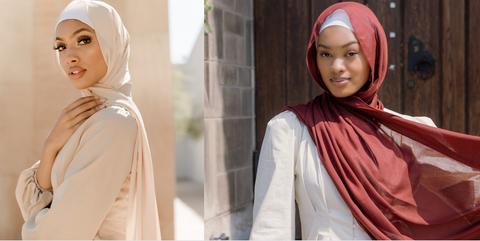 Most beautiful silk scarf & hijabs