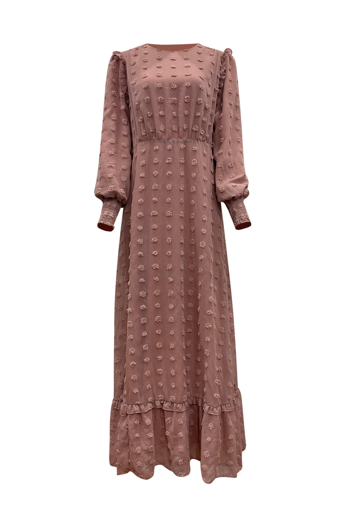 Eva Maxi Dress - Embossed Dots