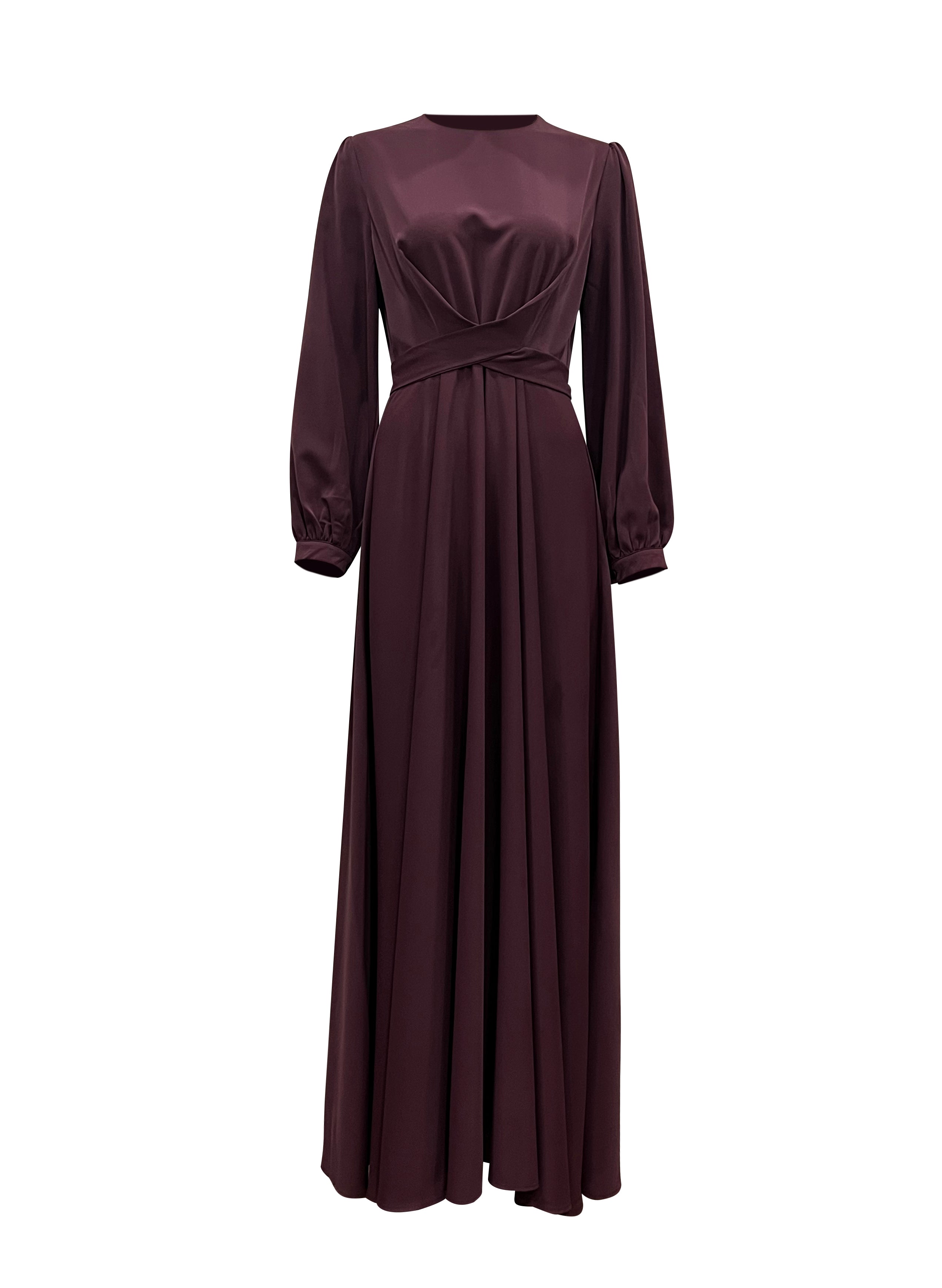 Shop Imani Wrap Maxi Dress-Plum – Niswa Fashion