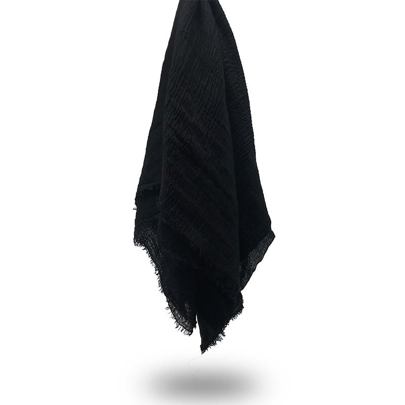 black cotton scarf