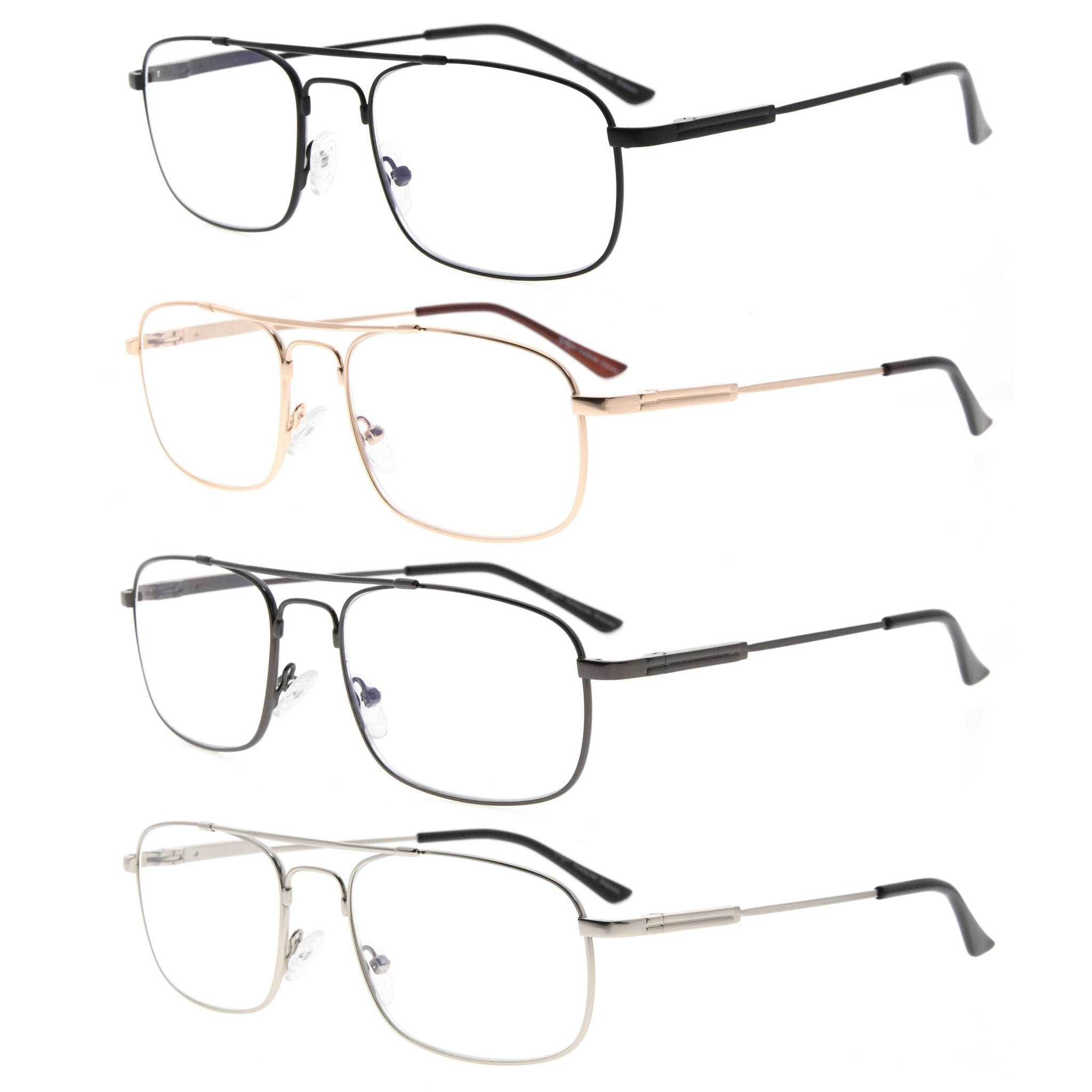 Reading Glasses Blue Light Blocking Stylish CG1705-4 pack