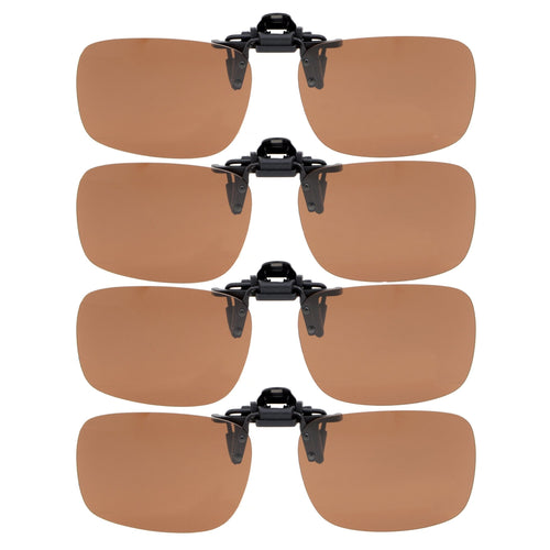 3 Pack Polarized Flip Up Clip On Sunglasses Women Men (60MMx43MM)