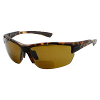 Chic Rectangle Polarized Bifocal Reading Sunglasses PGSG904 - Black Blue  +3.00