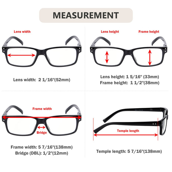 Reading Glasses with Different Strength for Each Eye PR032