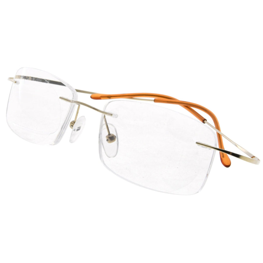 Titanium Rimless Reading Glasses Readers Men Women