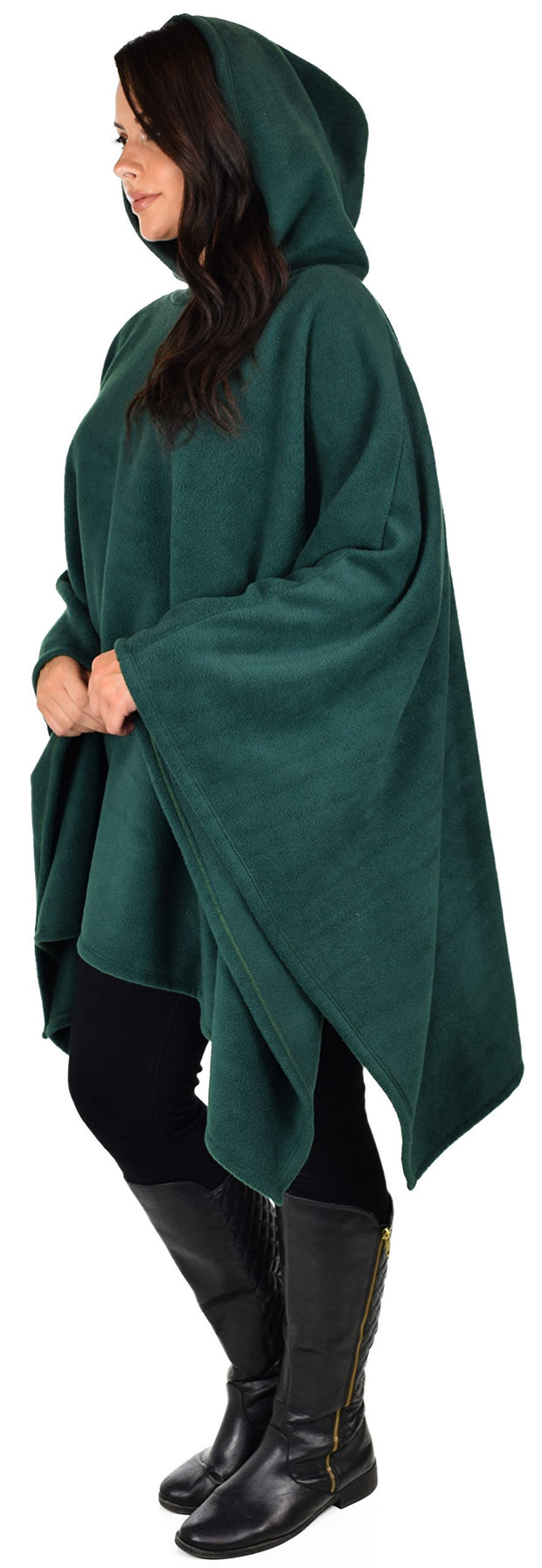 Women's Short Style Hooded Cape Poncho