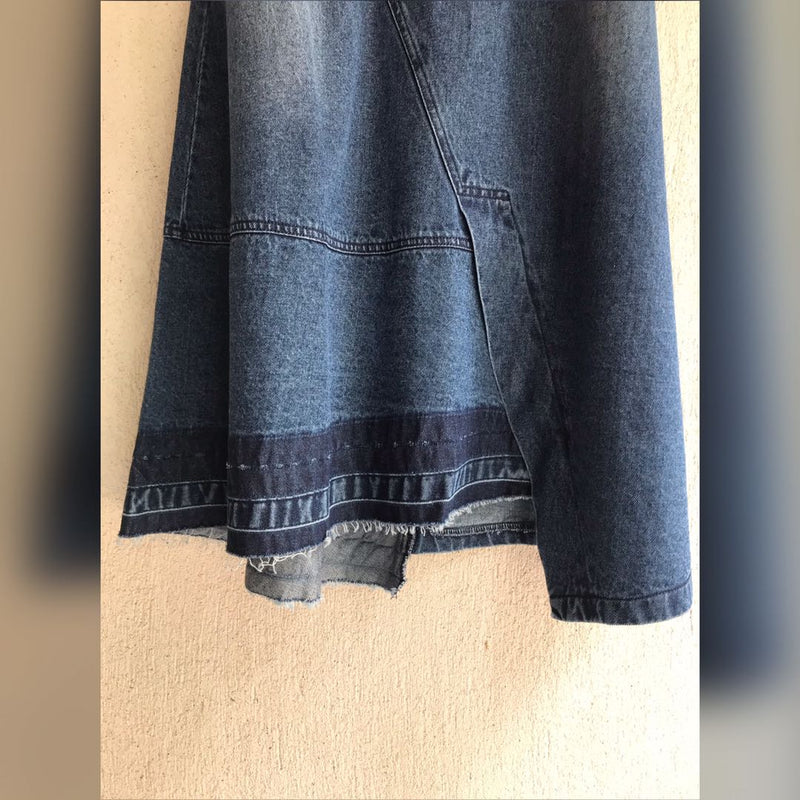 long denim skirt