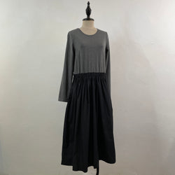 211894 - Cotton Mix Polyester Elastic Waist Dress