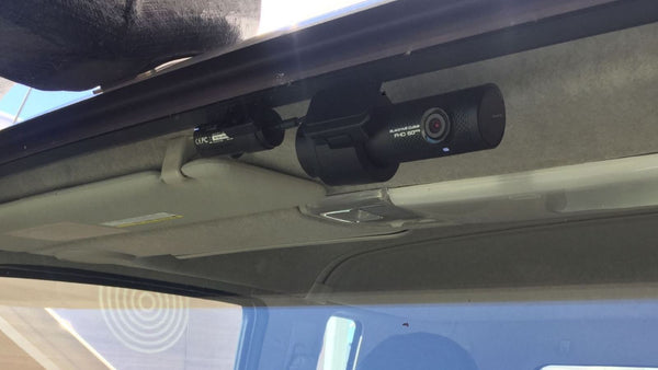 BlackVue DR750X-2CH IR installed into truck (outside view)